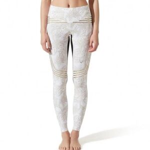 Lucas Hugh LONDON  White Goldleaf Leggings